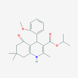 Isopropyl 4-(2-methoxyphenyl)-2,7,7-trimethyl-5-oxo-1,4,5,6,7,8-hexahydroquinoline-3-carboxylate