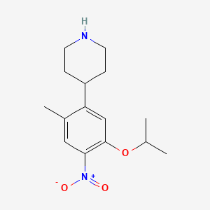 4-(5-Isopropoxy-2-methyl-4-nitrophenyl)piperidine