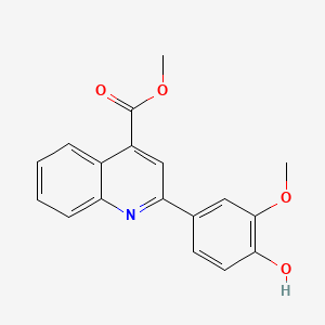 2-(4-Hydroxy-3-methoxy-phenyl)-quinoline-4-carboxylic acid methyl ester