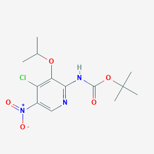 tert-Butyl (4-chloro-3-isopropoxy-5-nitropyridin-2-yl)carbamate