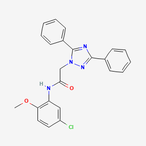 N-(5-Chloro-2-methoxyphenyl)-2-(3,5-diphenyl-1H-1,2,4-triazol-1-yl)acetamide