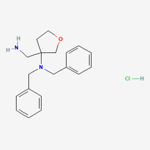 3-(Aminomethyl)-N,N-dibenzyltetrahydrofuran-3-amine hydrochloride