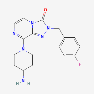 8-(4-Aminopiperidin-1-yl)-2-(4-fluorobenzyl)-[1,2,4]triazolo[4,3-a]pyrazin-3(2H)-one