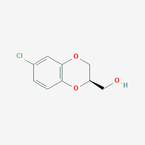 (R)-(6-Chloro-2,3-dihydrobenzo[B][1,4]dioxin-2-YL)methanol