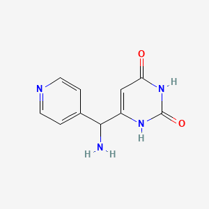 6-(Amino(pyridin-4-yl)methyl)pyrimidine-2,4-diol