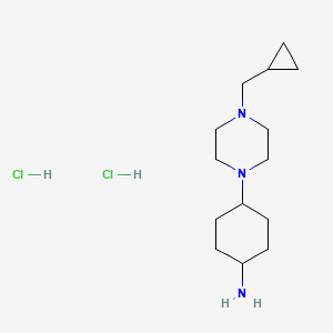 4-(4-(Cyclopropylmethyl)piperazin-1-yl)cyclohexanamine dihydrochloride