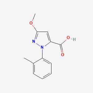 3-Methoxy-1-(o-tolyl)-1H-pyrazole-5-carboxylic acid