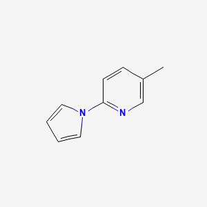 molecular formula C10H10N2 B11773767 5-Methyl-2-(1H-pyrrol-1-yl)pyridine 