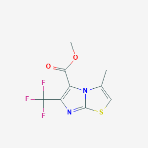 Methyl 3-methyl-6-(trifluoromethyl)imidazo[2,1-b]thiazole-5-carboxylate