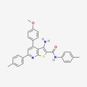 3-Amino-4-(4-methoxyphenyl)-N,6-di-p-tolylthieno[2,3-b]pyridine-2-carboxamide