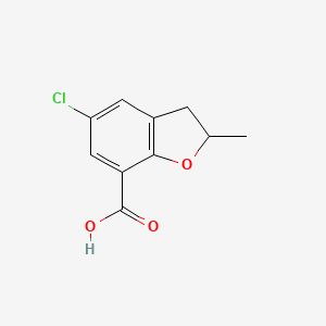 5-Chloro-2-methyl-2,3-dihydrobenzofuran-7-carboxylic acid