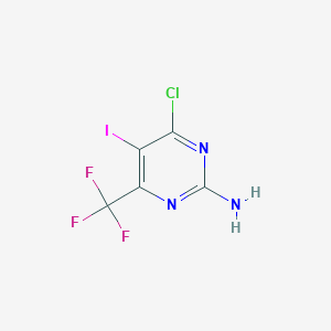 4-Chloro-5-iodo-6-(trifluoromethyl)pyrimidin-2-amine