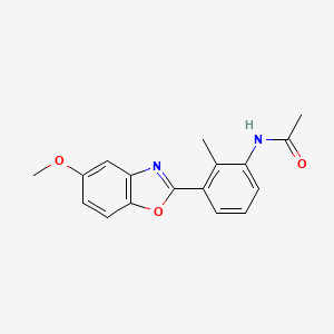 molecular formula C17H16N2O3 B1177416 N-[3-(5-methoxy-1,3-benzoxazol-2-yl)-2-methylphenyl]acetamide 