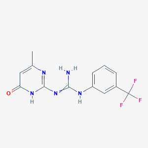 1-(6-Methyl-4-oxo-1,4-dihydropyrimidin-2-yl)-3-(3-(trifluoromethyl)phenyl)guanidine