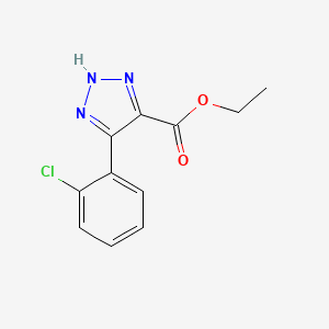 Ethyl 4-(2-chlorophenyl)-1H-1,2,3-triazole-5-carboxylate