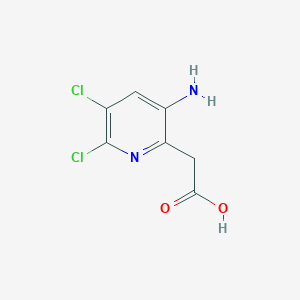 2-(3-Amino-5,6-dichloropyridin-2-yl)acetic acid