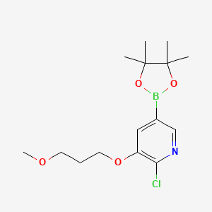 2-Chloro-3-(3-methoxypropoxy)-5-(tetramethyl-1,3,2-dioxaborolan-2-yl)pyridine