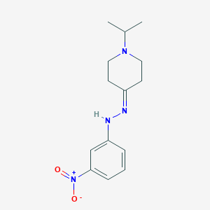 1-Isopropyl-4-(2-(3-nitrophenyl)hydrazono)piperidine