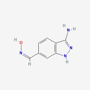 (NZ)-N-[(3-amino-1H-indazol-6-yl)methylidene]hydroxylamine