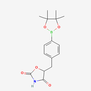 5-(4-(4,4,5,5-Tetramethyl-1,3,2-dioxaborolan-2-yl)benzyl)oxazolidine-2,4-dione