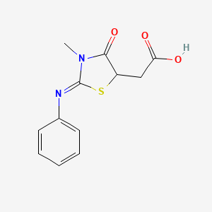 (3-Methyl-4-oxo-2-phenylimino-thiazolidin-5-yl)-acetic acid