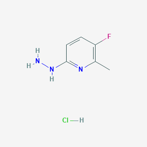 3-Fluoro-6-hydrazinyl-2-methylpyridine hydrochloride