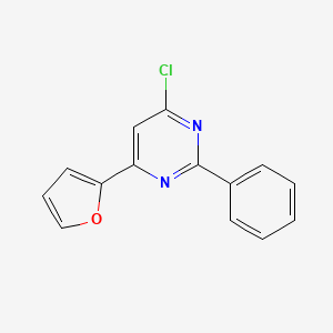 4-Chloro-6-(furan-2-yl)-2-phenylpyrimidine