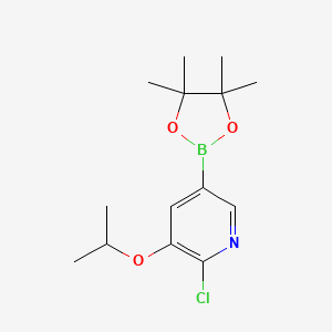 2-Chloro-3-isopropoxy-5-(tetramethyl-1,3,2-dioxaborolan-2-yl)pyridine