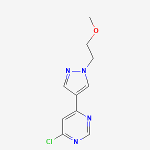 4-Chloro-6-(1-(2-methoxyethyl)-1H-pyrazol-4-yl)pyrimidine