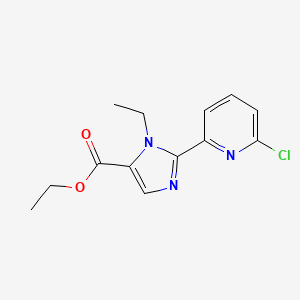 Ethyl 2-(6-chloropyridin-2-yl)-1-ethyl-1H-imidazole-5-carboxylate