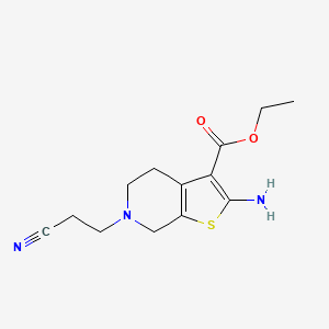 Ethyl 2-amino-6-(2-cyanoethyl)-4,5,6,7-tetrahydrothieno[2,3-c]pyridine-3-carboxylate