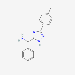 p-Tolyl(5-(p-tolyl)-1H-1,2,4-triazol-3-yl)methanamine