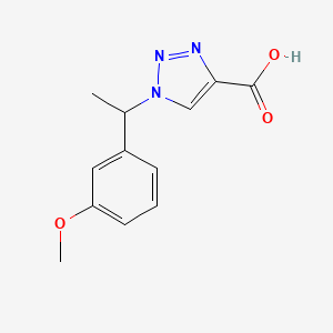 1-(1-(3-Methoxyphenyl)ethyl)-1H-1,2,3-triazole-4-carboxylic acid