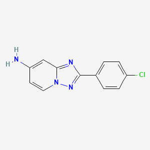 2-(4-Chlorophenyl)-[1,2,4]triazolo[1,5-a]pyridin-7-amine