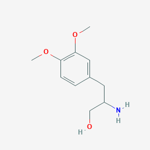 molecular formula C11H17NO3 B011775 2-Amino-3-(3,4-dimethoxyphenyl)propan-1-OL CAS No. 19881-95-9
