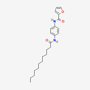 molecular formula C23H32N2O3 B11775306 N-(4-Dodecanamidophenyl)furan-2-carboxamide 