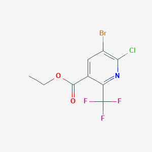 Ethyl 5-bromo-6-chloro-2-(trifluoromethyl)nicotinate