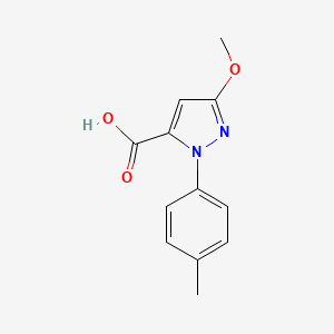 3-Methoxy-1-(p-tolyl)-1H-pyrazole-5-carboxylic acid