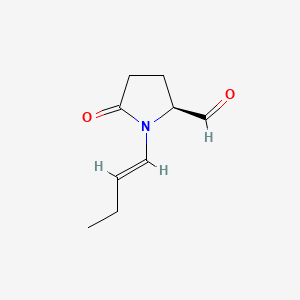 molecular formula C9H13NO2 B1177539 (S,E)-1-(But-1-en-1-yl)-5-oxopyrrolidine-2-carbaldehyde CAS No. 144085-12-1