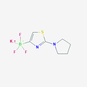 Potassium trifluoro(2-(pyrrolidin-1-yl)thiazol-4-yl)borate