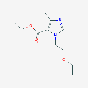 molecular formula C11H18N2O3 B11775512 Ethyl1-(2-ethoxyethyl)-4-methyl-1H-imidazole-5-carboxylate 