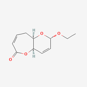 molecular formula C11H14O4 B1177553 (2S,4aR,9aR)-2-Ethoxy-2,4a,9,9a-tetrahydro-6H-pyrano[3,2-b]oxepin-6-one CAS No. 152843-33-9