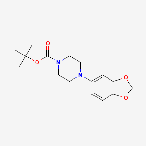 molecular formula C16H22N2O4 B11775530 tert-Butyl 4-(benzo[d][1,3]dioxol-5-yl)piperazine-1-carboxylate 