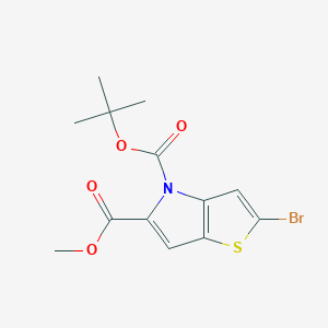 4-tert-Butyl 5-methyl 2-bromo-4H-thieno[3,2-b]pyrrole-4,5-dicarboxylate