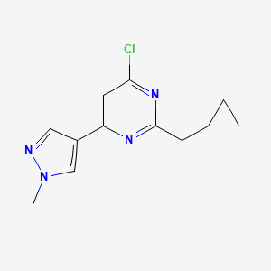 4-Chloro-2-(cyclopropylmethyl)-6-(1-methyl-1H-pyrazol-4-yl)pyrimidine