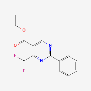 Ethyl 4-(difluoromethyl)-2-phenylpyrimidine-5-carboxylate