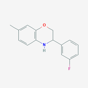 3-(3-Fluorophenyl)-7-methyl-3,4-dihydro-2H-benzo[b][1,4]oxazine