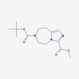 7-tert-Butyl 3-methyl 8,9-dihydro-5H-imidazo[1,5-d][1,4]diazepine-3,7(6H)-dicarboxylate