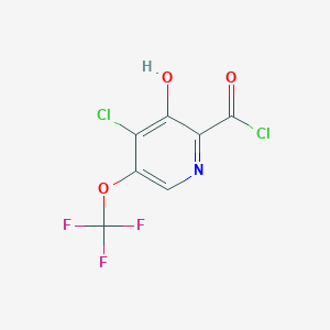 4-Chloro-3-hydroxy-5-(trifluoromethoxy)picolinoyl chloride