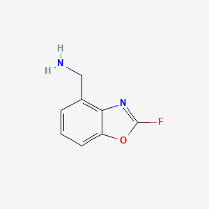 molecular formula C8H7FN2O B11775701 (2-Fluorobenzo[d]oxazol-4-yl)methanamine 